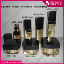 China Empty Face Cream Jar Cosmetic Cream Container Square Shape Cream Jars Antique
